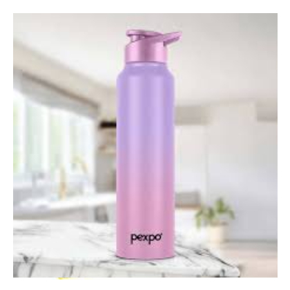 Pexpo 950 ml Steel Bottle (Pack of 1, Pink)