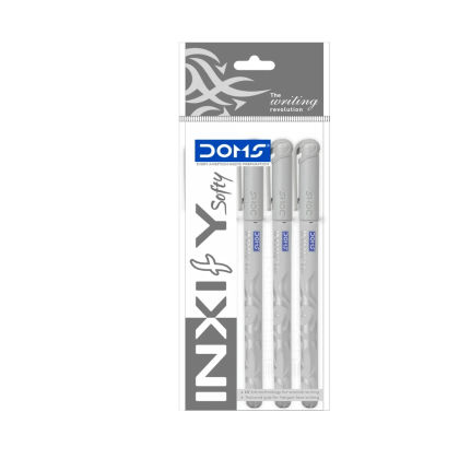 DOMS Inxify soft Ballpoint Black Pens pack of 5