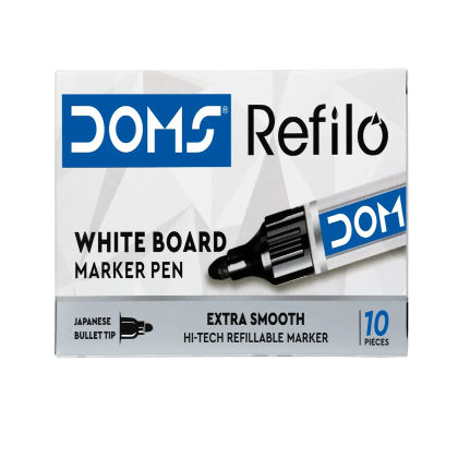 DOMS REFILO Whiteboard Marker Pens Black 1 pc