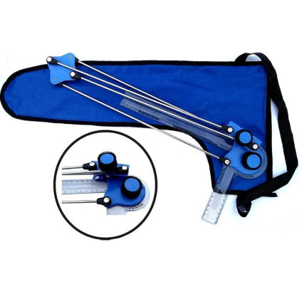 Premium Engineering Mini Drafter with Unbreakable Scale & Heavy Mild Steel Rod – Ideal for Students 