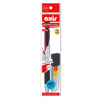 Cello Axis 0.7mm Mechanical Pencil  (Set of 10, Grey Lead)