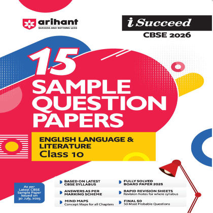 Arihant i-Succeed CBSE 2026— English language and literature Class 10 | 15 Sample Question Papers 