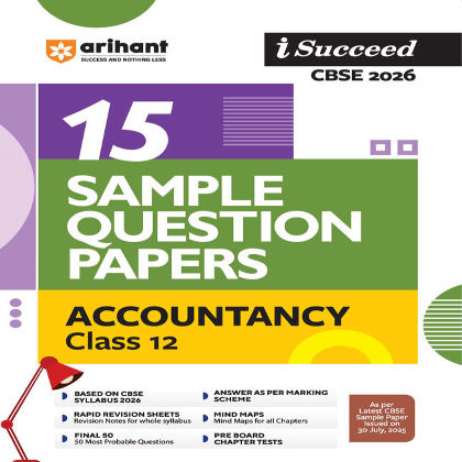 Arihant i-Succeed CBSE 2026— Accountancy Class 12 | 15 Sample Question Papers | Rapid Re