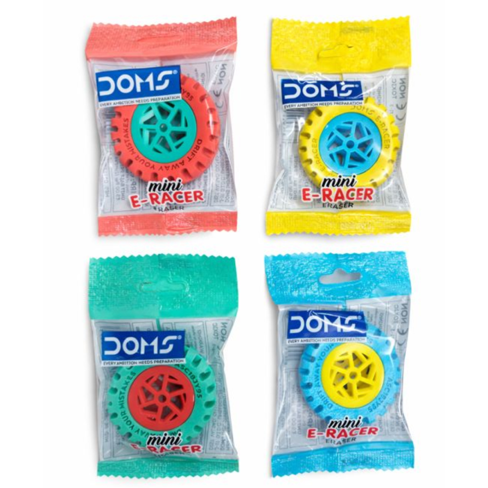 Doms Tyre Eraser set of 4