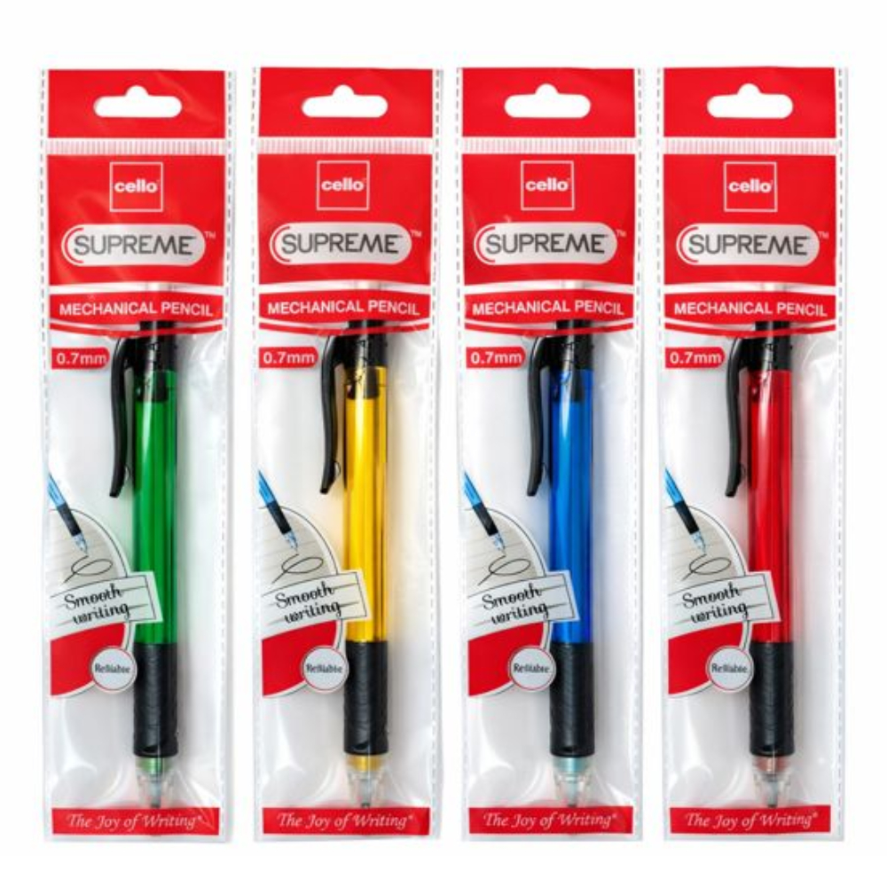 Cello Supreme 0.7mm Mechanical Pencil - Pen Pencil set of 4