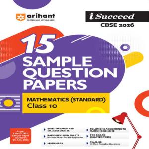 Arihant i-Succeed CBSE 2026— Maths Standard Class 10 | 15 Sample Question Papers 